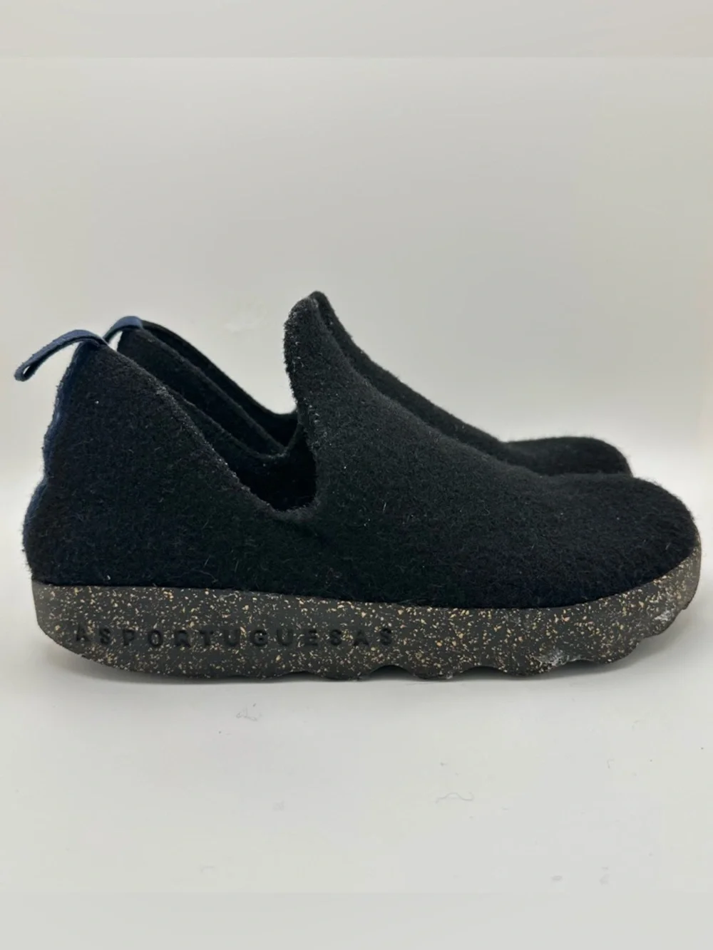 ASPORTYGUESAS Fly LondonPortugal Egofriendly Footwear Black Wool Felt Sz 39 city - Picture 4 of 12